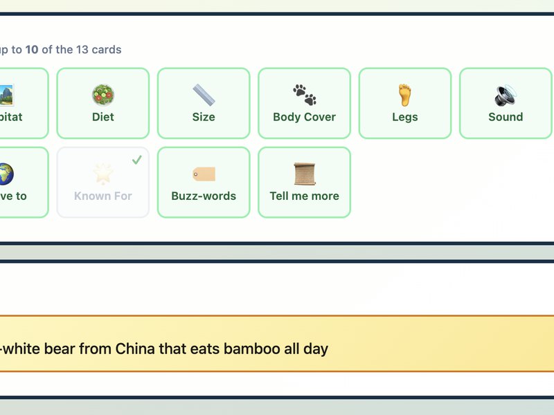 Guess The Animal — screenshot