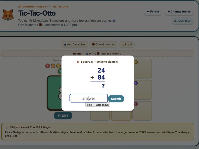 Tic-Tac-Otto — screenshot