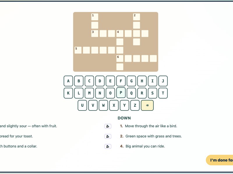 Word Saplings (Adaptive) — screenshot
